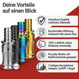 Schlauchadapter 18/8 Schliff