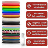 Shisha Silikonschlauch inkl. Knickschutzfeder Carbon