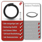 Shisha Silikonschlauch inkl. Knickschutzfeder Carbon