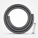 Shisha Silikonschlauch inkl. Knickschutzfeder Carbon